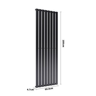 Vertical Designer Single Panel Radiator W 608 mm x H 1800 mm