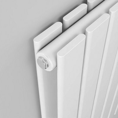 Vertical Double Panel Flat White Designer Radiator 1800x544mm