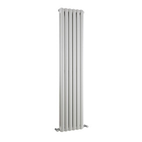 Vertical Double Panel Radiator - 1500mm x 383mm - 3105 BTU - Gloss White