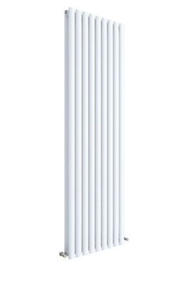 Vertical Double Panel Radiator - 1800mm x 528mm - 5457 BTU - Gloss White- Balterley