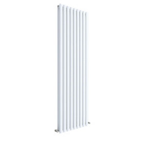 Vertical Double Panel Radiator - 1800mm x 528mm - 5457 BTU - Gloss White- Balterley