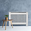 Vertical Grill White Painted Radiator Cover - Small