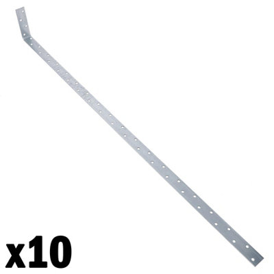 Vertical Light Duty Restraint Strap 1000mm Length 100mm Bend Galvanised ...