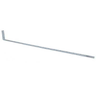 Vertical Light Duty Restraint Strap 1000mm Length 100mm Bend Galvanised 2PK