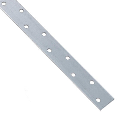 Vertical Light Duty Restraint Strap 1000mm Length 100mm Bend Galvanised 2PK