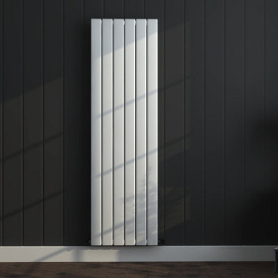 Vertical Radiator Gloss White RAL9003 1800mm h x 452mm w Single Panel ...