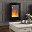 Vertical Wall Mounted Electric Fire Fireplace with Remote Control 23 Inch