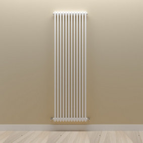 Vertical White Double Column Radiator (H) 1800mm x (W) 560mm.