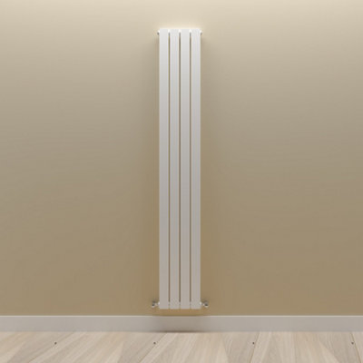 Vertical White Double Flat Panel Radiator (H) 1800 mm x (W) 272 mm.