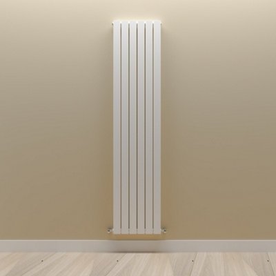 Vertical White Double Flat Panel Radiator (H) 1800 mm x (W) 408 mm.