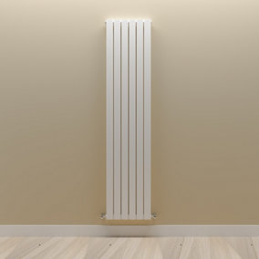 Vertical White Double Flat Panel Radiator (H) 1800 mm x (W) 408 mm.