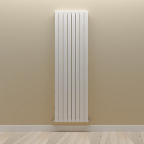 Vertical White Double Flat Panel Radiator (H) 1800 mm x (W) 544 mm.