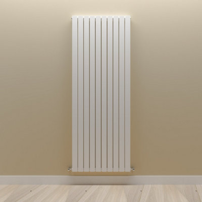 Vertical White Double Flat Panel Radiator (H) 1800 mm x (W) 680 mm.