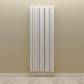 Vertical White Double Flat Panel Radiator (H) 1800 mm x (W) 680 mm.