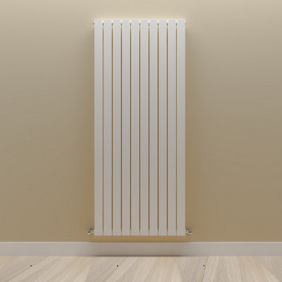 Vertical White Single Flat Panel Radiator (H) 1600 mm x (W) 680 mm.