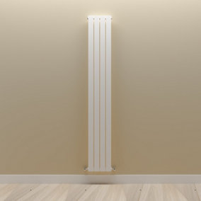 Vertical White Single Flat Panel Radiator (H) 1800 mm x (W) 272 mm.
