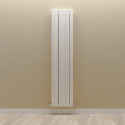 Vertical White Single Flat Panel Radiator (H) 1800 mm x (W) 408 mm.
