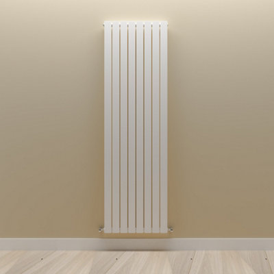 Vertical White Single Flat Panel Radiator (H) 1800 mm x (W) 544 mm.