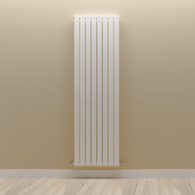Vertical White Single Flat Panel Radiator (H) 1800 mm x (W) 544 mm.