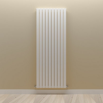 Vertical White Single Flat Panel Radiator (H) 1800 mm x (W) 680 mm.