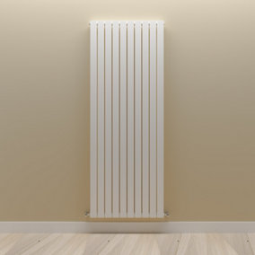 Vertical White Single Flat Panel Radiator (H) 1800 mm x (W) 680 mm.
