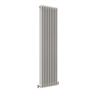 Vertical White Triple Column Radiator (H) 1800mm x (W) 470mm, 8564 BTU.