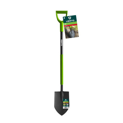 Verto Sharp Spade Metal Handle wit Plactic Grip
