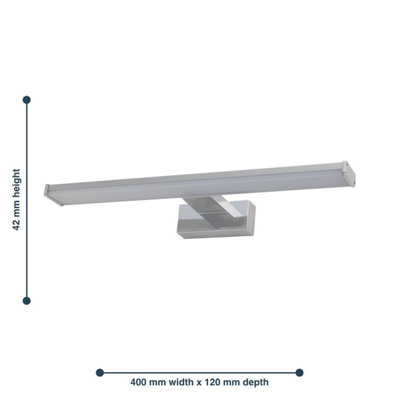 Verve - Bathroom LED Over Mirror Light