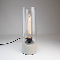 Verve Design Abel Glass & Concrete Table Lamp