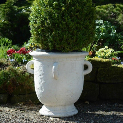 Very Large Rustic Ancient Style Pot With Ring Handles