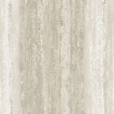 Vesuvius Distressed Stripe Wallpaper Taupe Holden 65082
