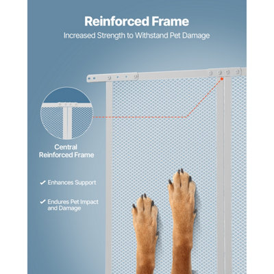 VEVOR RV Screen Door Protector, 660.4 x 609.6 mm Door Grille, Easy to ...