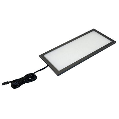 VEW Slim rectangle panel light Black WW