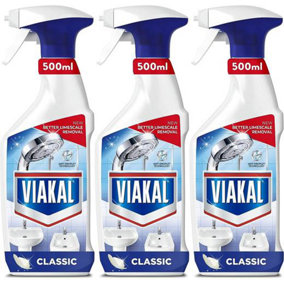 Viakal Classic Limescale Remover Spray, 500ml (Pack of 3)