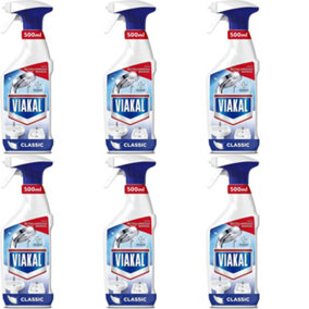 Viakal Classic Limescale Remover Spray, 500ml (Pack of 6)