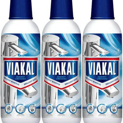 Viakal Limescale Cleaning Liquid, 500 ml (Pack of 3)