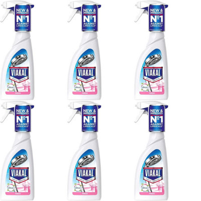 Viakal Limescale Remover Spray , With Febreze, 500ml (Pack of 6)