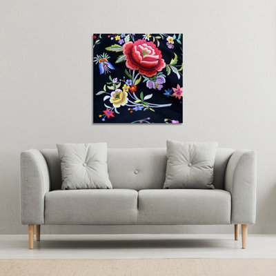 Vibrant Flowers (Canvas Print) / 101 x 101 x 4cm