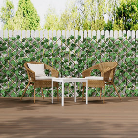 Vibrant Grape Leaf Faux Plant Panels for Home and Garden Walls
