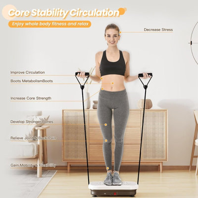 Mawuye Vibration Plate Machine - Whole Body Workout For Weight Loss & Lymphatic  Drainage Vibration Platform