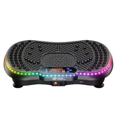 Vibration Plate Exercise Machine with Bluetooth Speaker & LED Lights