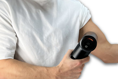 Vibration Therapy Muscle Massage Device - Black - 4