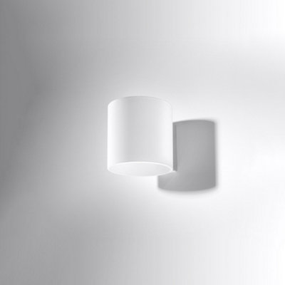 Vici Glass White 1 Light Classic Wall Light