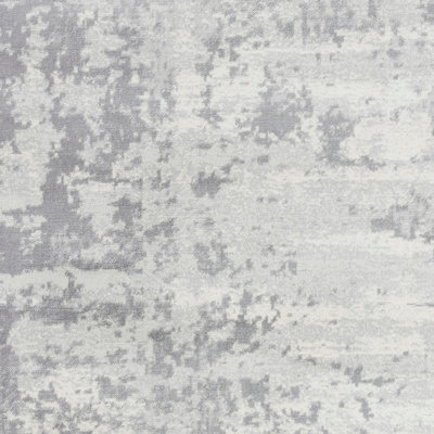 VICTOIRE Abstract Modern Marble Grey/Ivory Area Rug 130 x 180 cm