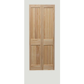 Victorian 4 Panel Clear Pine BiFold Door 1981 x 686mm