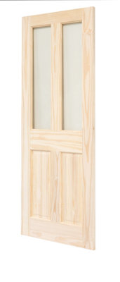 Victorian 4 Panel Clear Pine Glzd Door 1981 x 838mm - 3