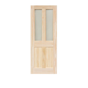 Victorian 4 Panel Clear Pine Glzd Door 2032 x 813mm