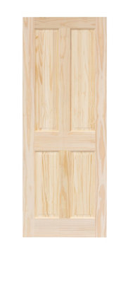 Victorian 4 Panel Clear Pine Panel Door 1981 x 610mm