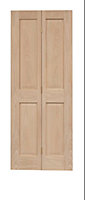 Victorian 4 Panel Oak BiFold Door 1981 x 762mm
