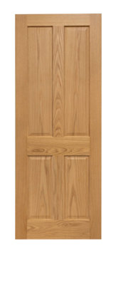 Victorian 4 Panel Oak Prefinished Door 1981 x 762mm